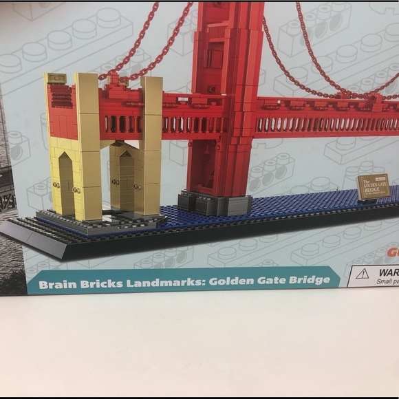 Golden Bridge Fat Brain Toys Brain Bricks Landmark Golden Bridge (San Francisco) - Picture 3 of 13